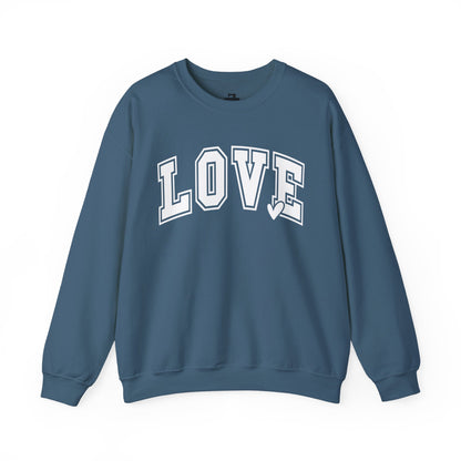 Love Varsity Valentine's Sweatshirt - Women's Valentine's Day Gift