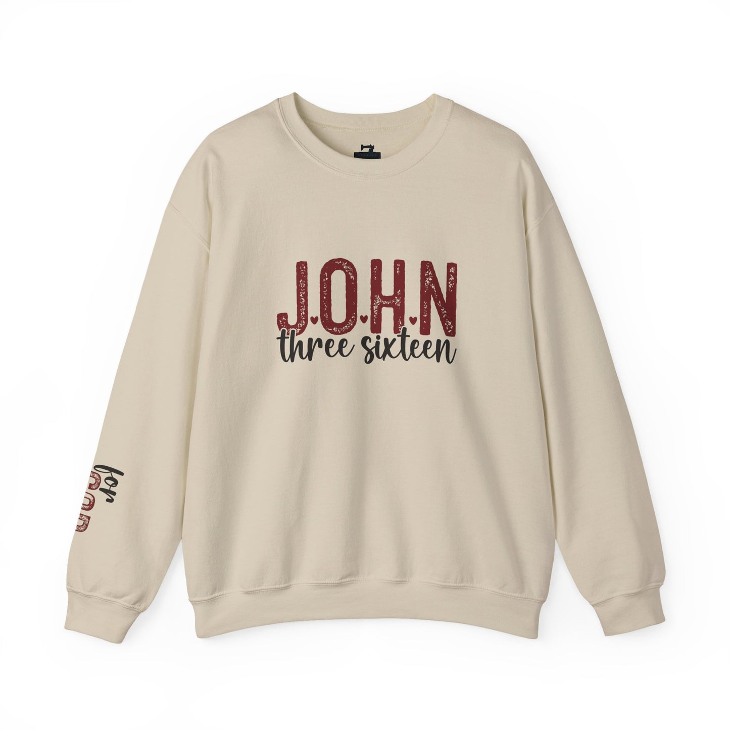 John 3:16 Valentine's Sweatshirt - Christian Love Bible Verse Sweater