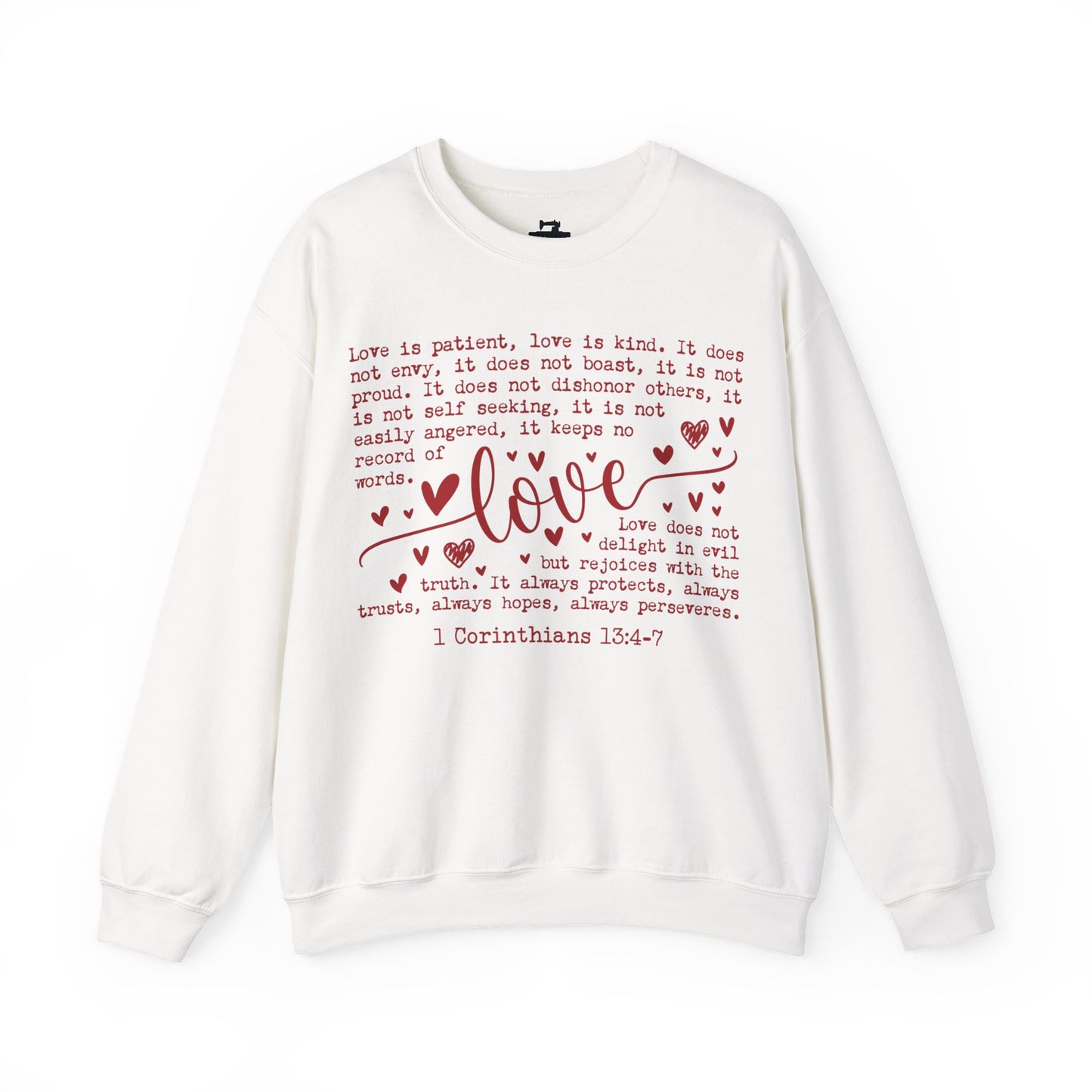 1 Corinthians 13 Love Verse Sweatshirt - Christian Scripture Crewneck