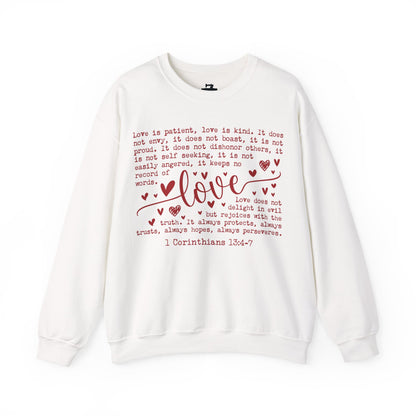 1 Corinthians 13 Love Verse Sweatshirt - Christian Scripture Crewneck