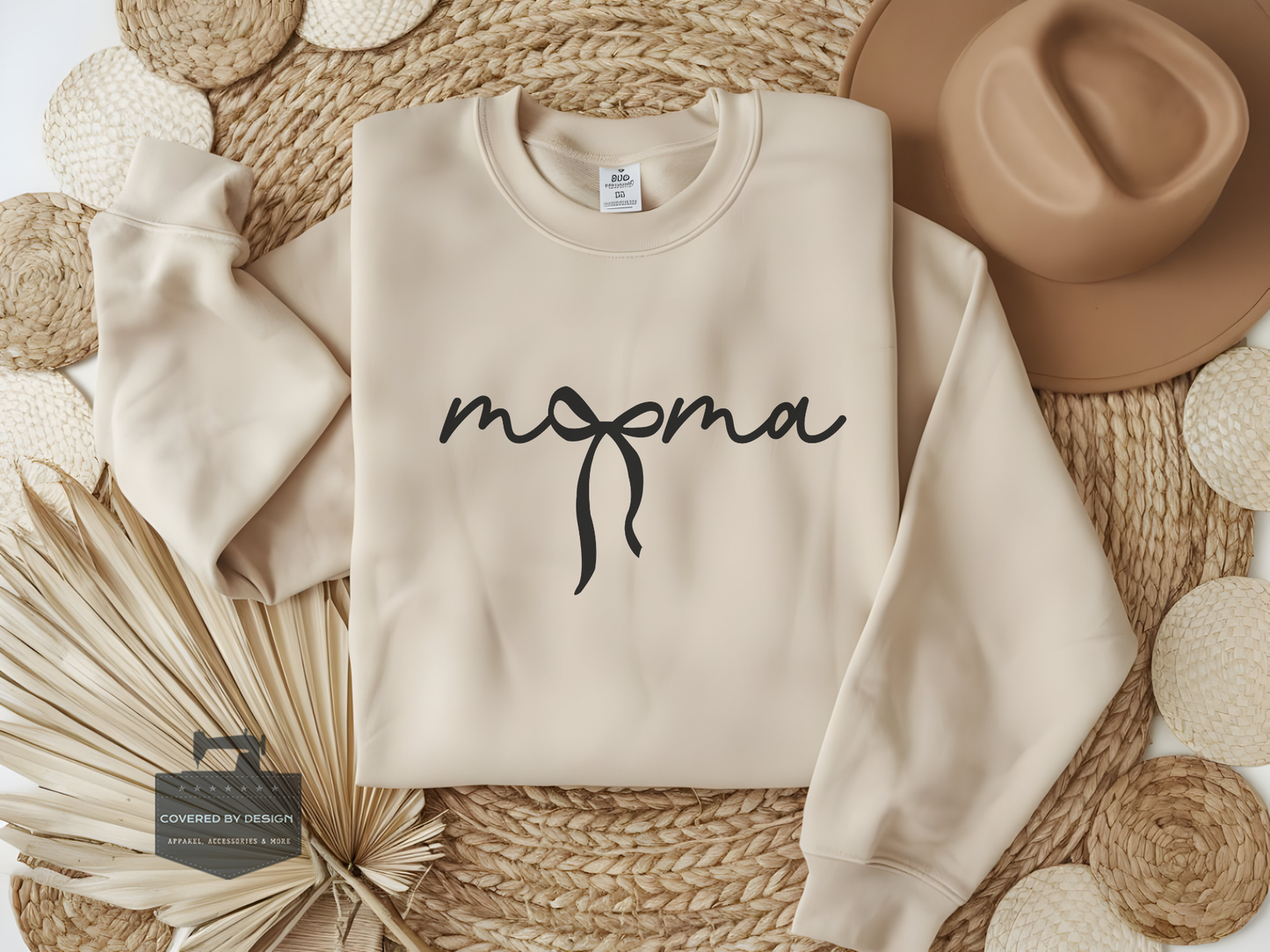Mama Bow Sweatshirt - Cute Mom Graphic Crewneck