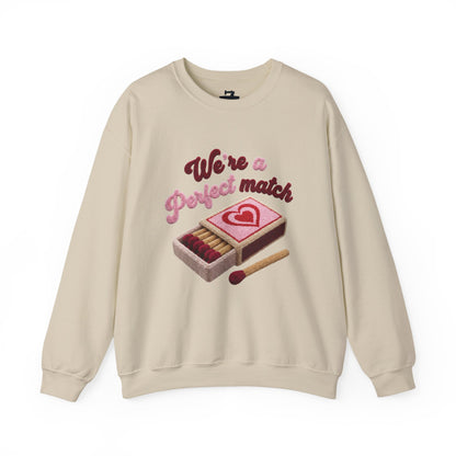 Perfect Match Valentine's Sweatshirt - Couples Matching Crewneck