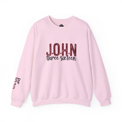 John 3:16 Valentine's Sweatshirt - Christian Love Bible Verse Sweater