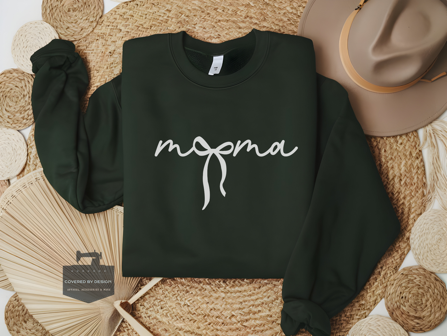 Mama Bow Sweatshirt - Cute Mom Graphic Crewneck