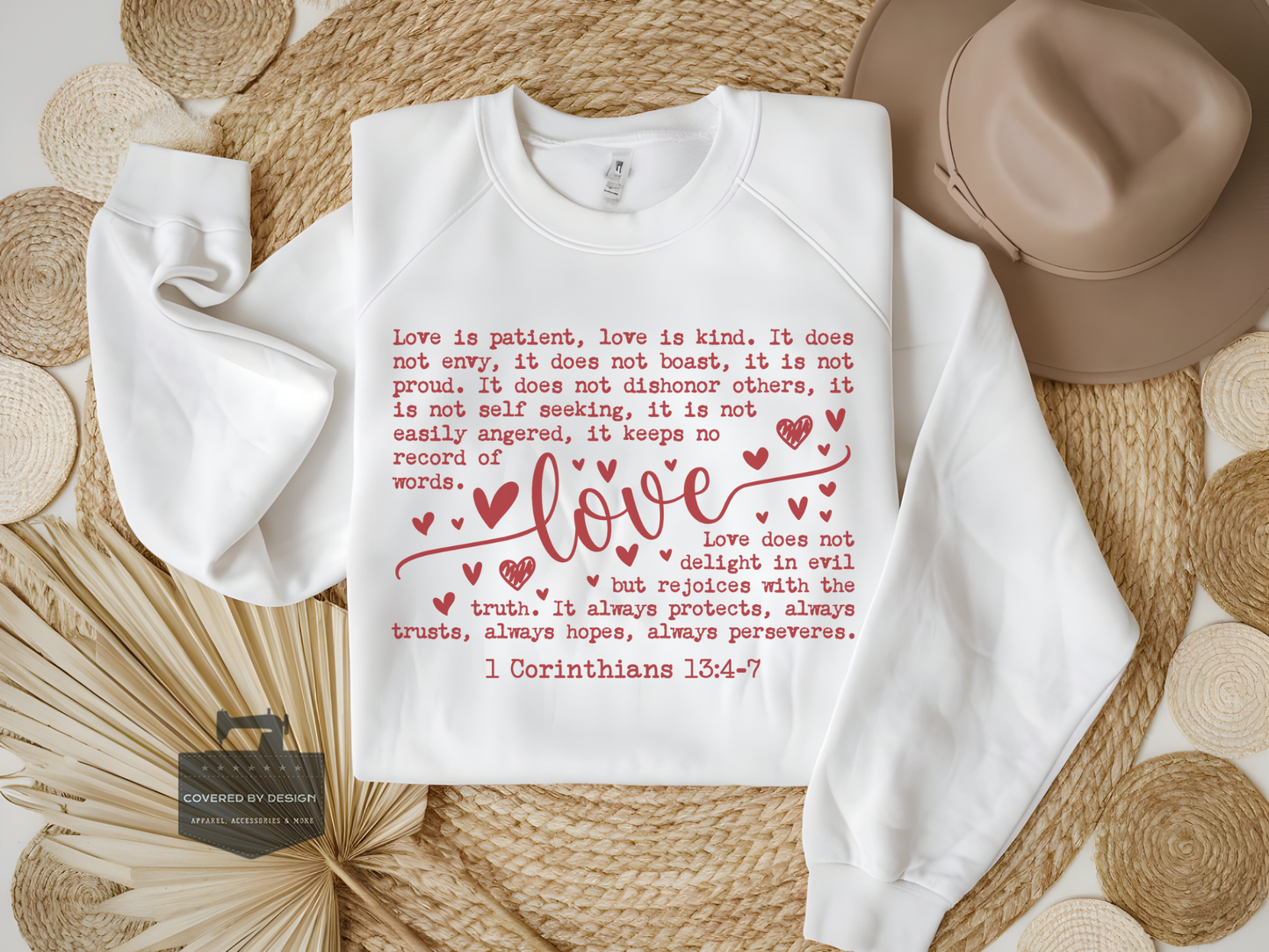 1 Corinthians 13 Love Verse Sweatshirt - Christian Scripture Crewneck