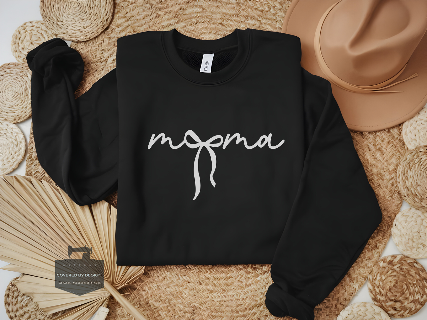 Mama Bow Sweatshirt - Cute Mom Graphic Crewneck