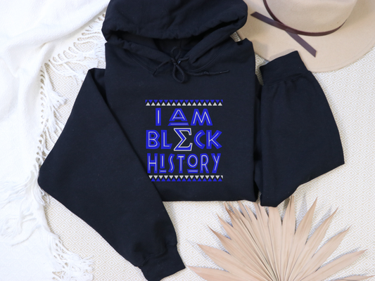 I Am Black History Hoodie | Phi Beta Sigma–Inspired Black Excellence Hoodie