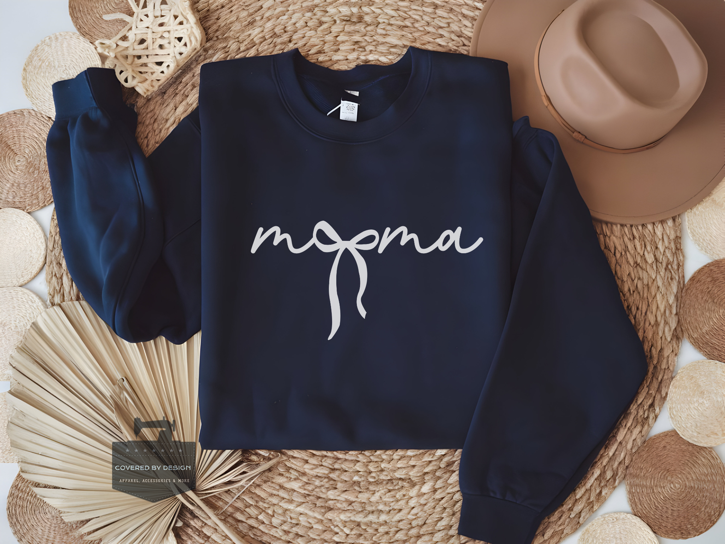 Mama Bow Sweatshirt - Cute Mom Graphic Crewneck