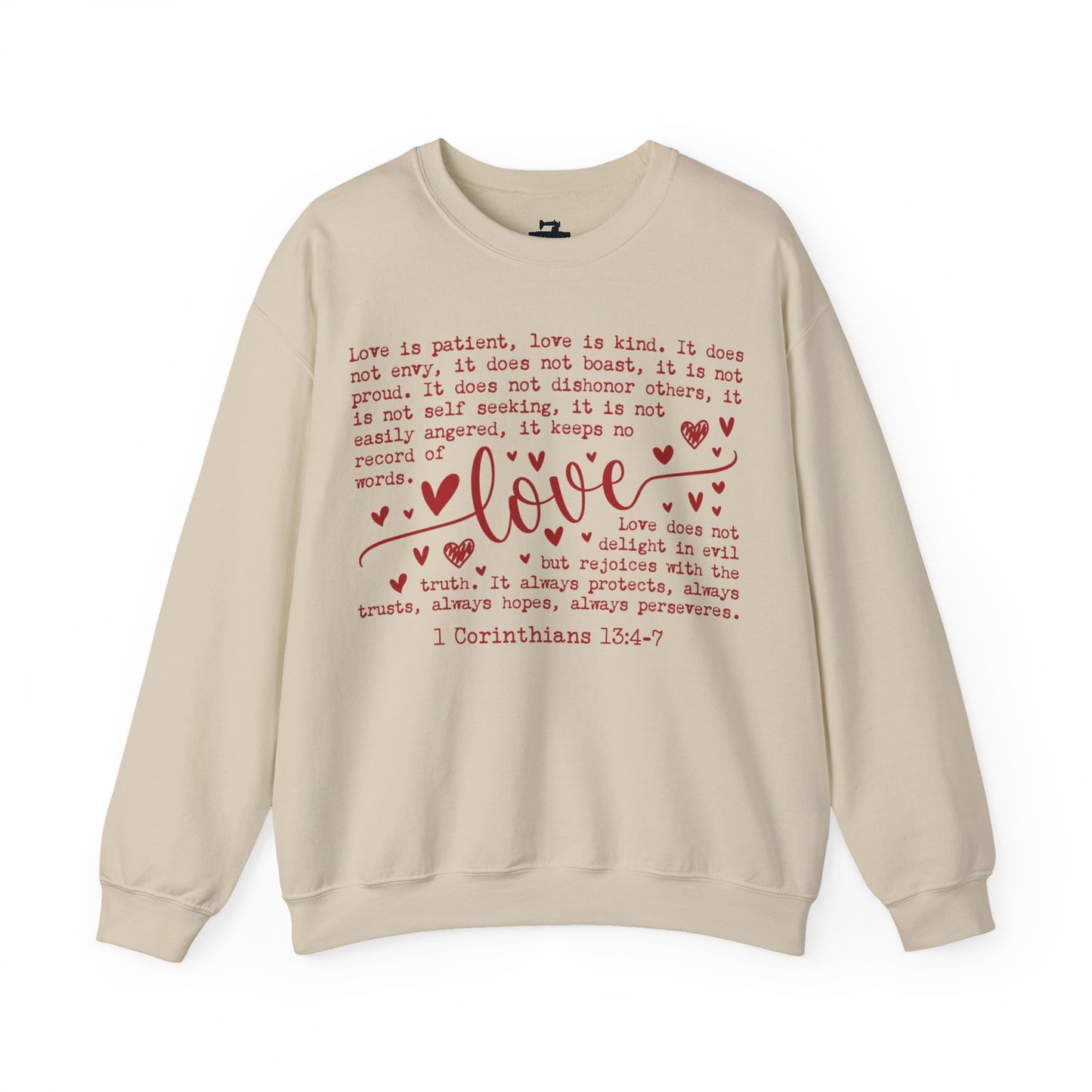 1 Corinthians 13 Love Verse Sweatshirt - Christian Scripture Crewneck