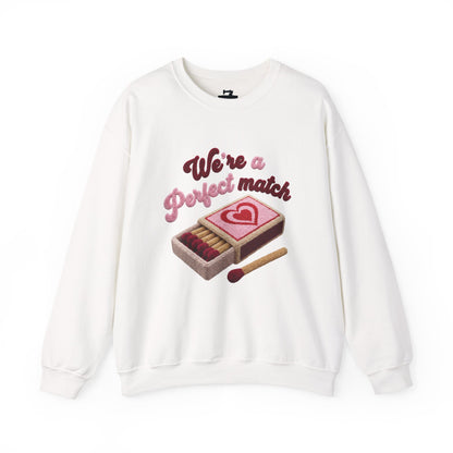 Perfect Match Valentine's Sweatshirt - Couples Matching Crewneck