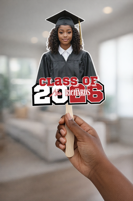 Custom Graduation Fans|Packs of 5