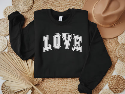 Love Varsity Valentine's Sweatshirt - Women's Valentine's Day Gift