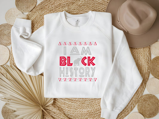 Crimson & Cream Legacy Crewneck. Delta Sigma Theta Inspired Black History Sweatshirt