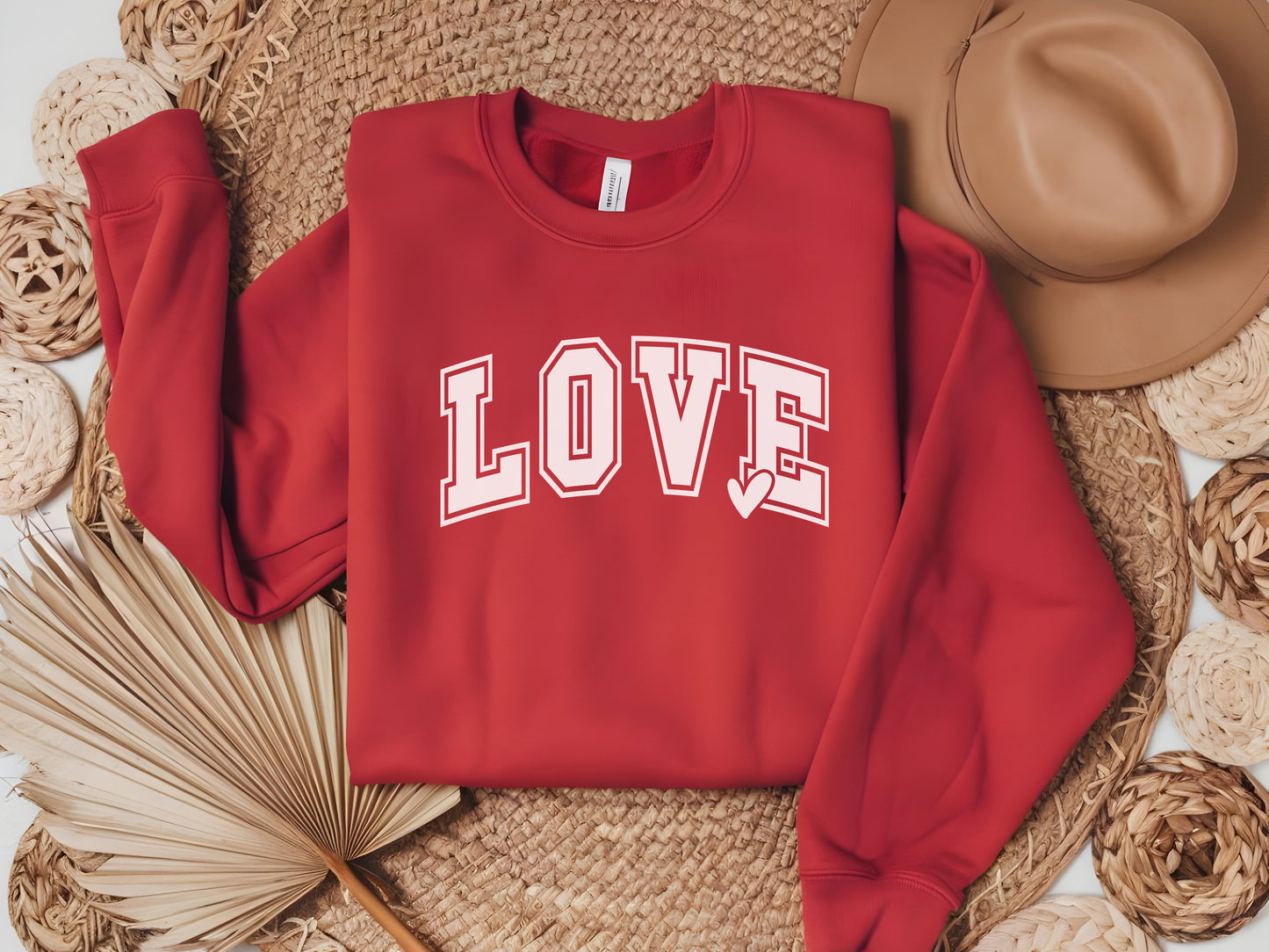 Love Varsity Valentine's Sweatshirt - Women's Valentine's Day Gift