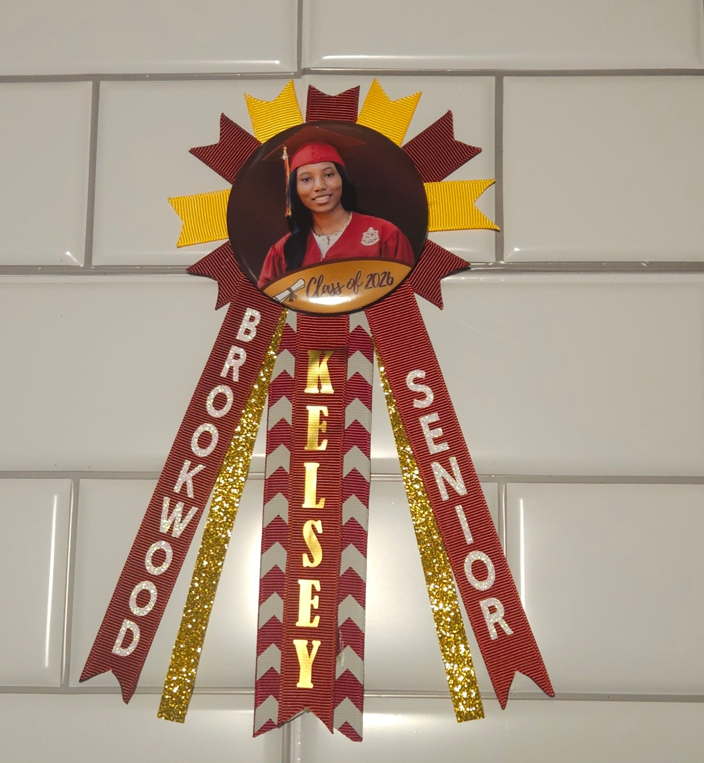 Custom Graduation Buttons with Ribbons